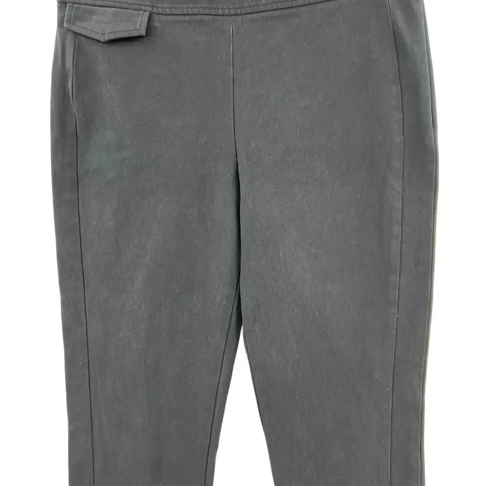 Tory Burch Black Skinny Ankle Paints with Coin Pocket Side Zip‎ Size 8